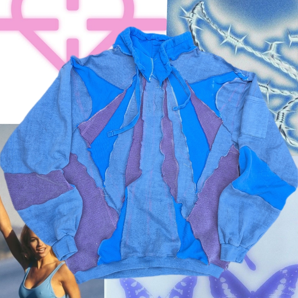Y2K Style Patchwork Sweater